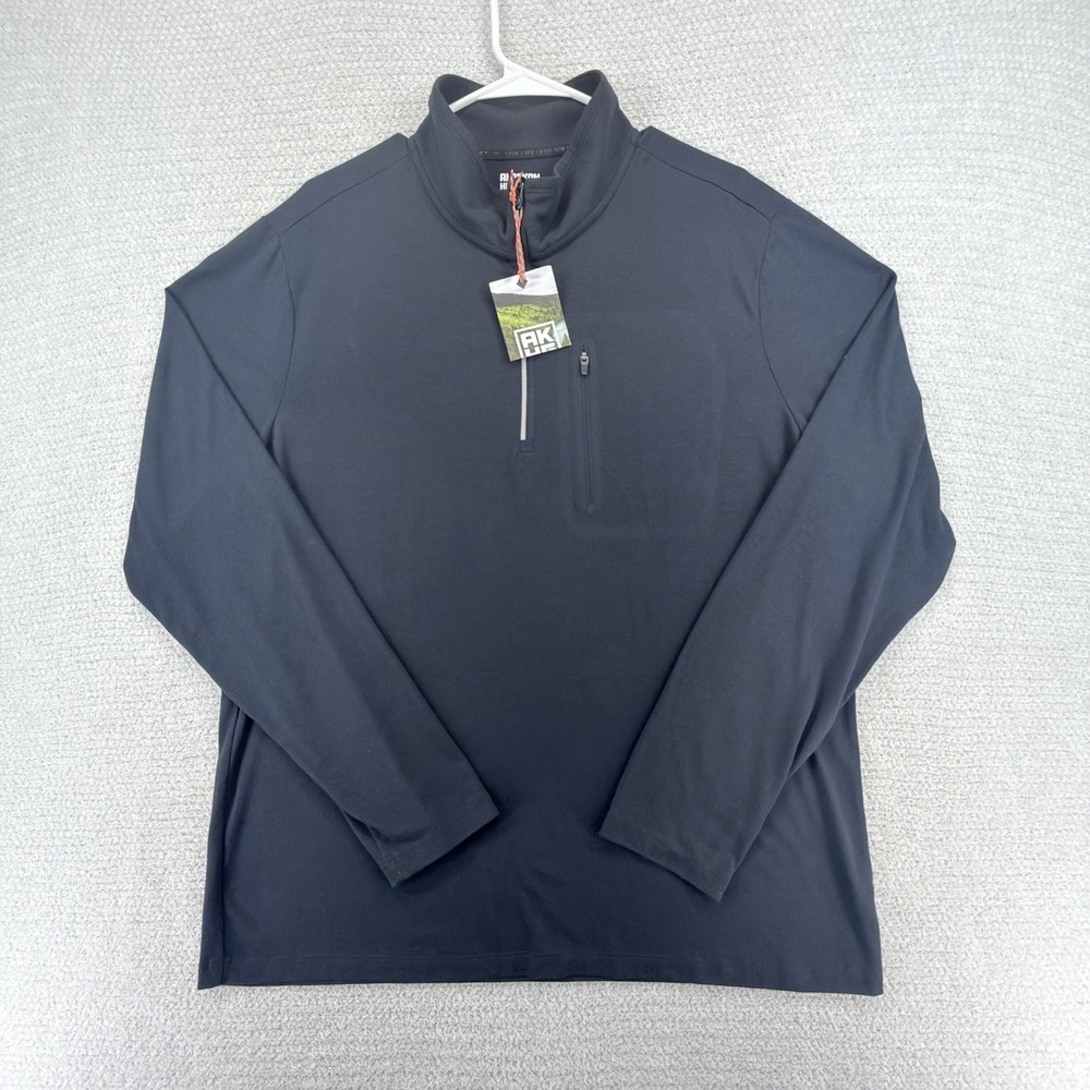 Alaskan Hardgear Duluth Renew Bamboo 1/4 Zip Mock Pullover Mens L UPF 50+ NWT
